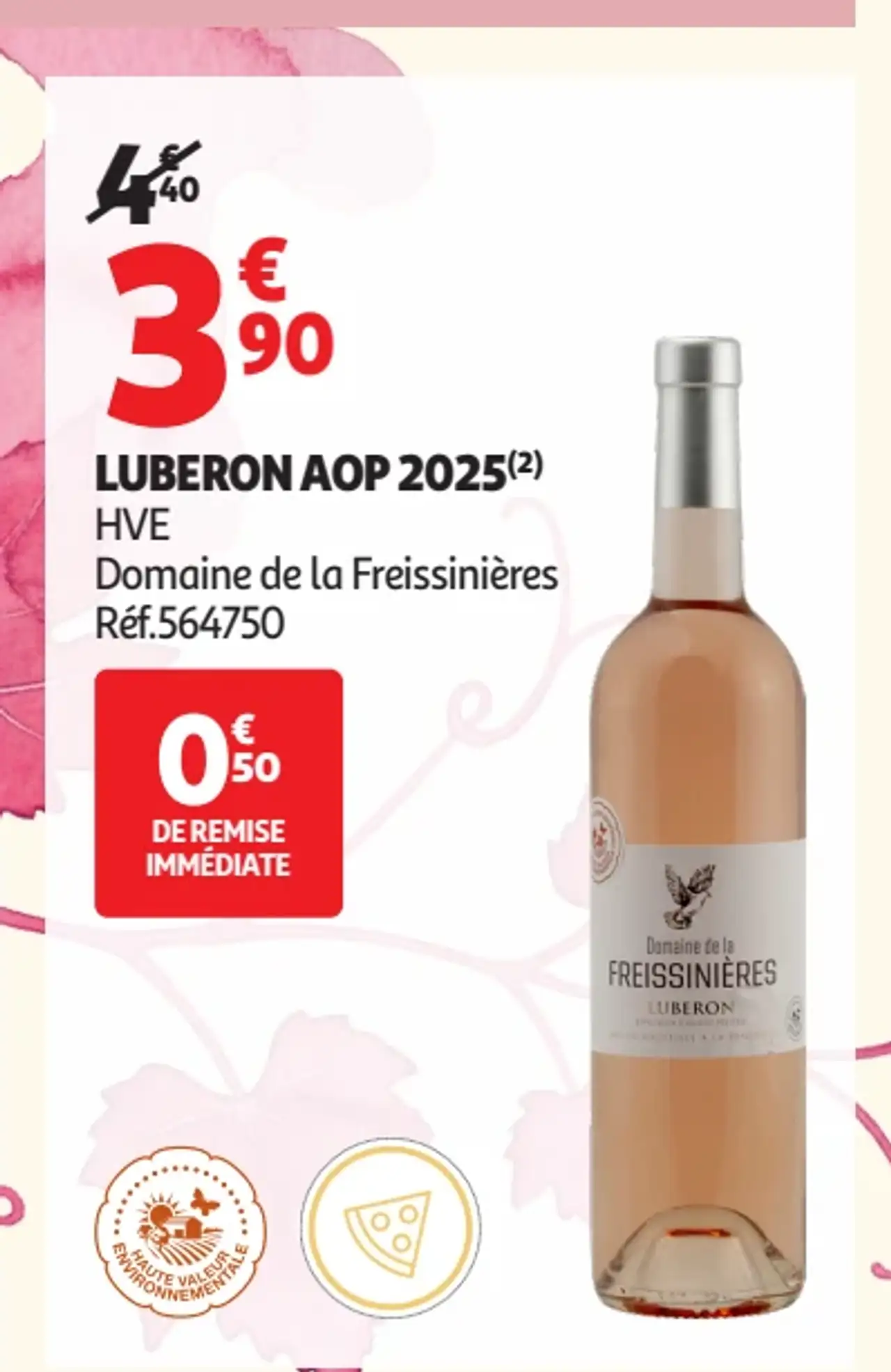 Vin Rosé Domaine de la Freissinières Luberon AOP