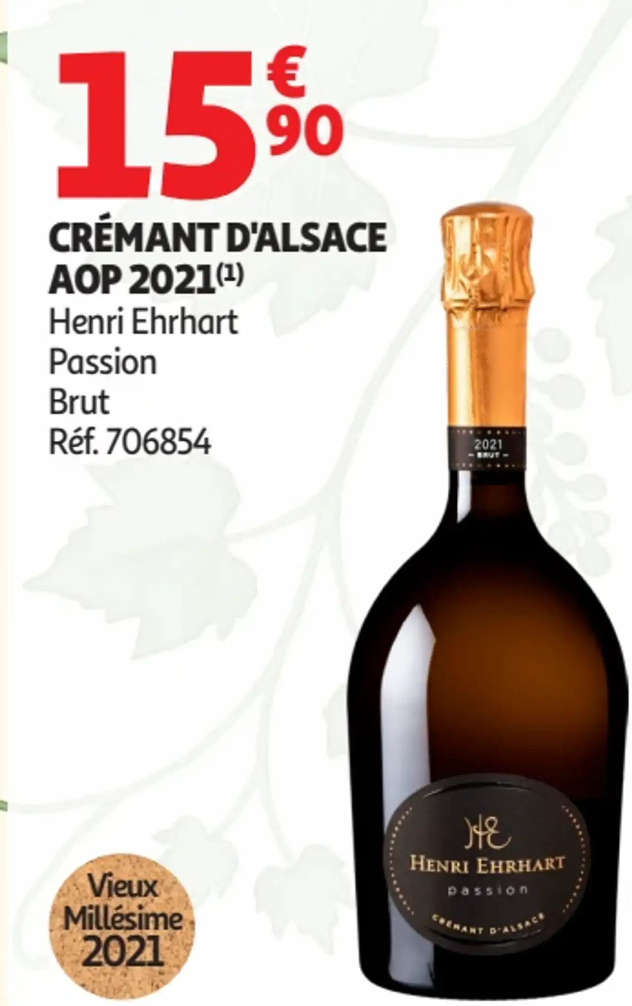 Crémant d'Alsace AOP 2021 Henri Ehrhart Passion Brut