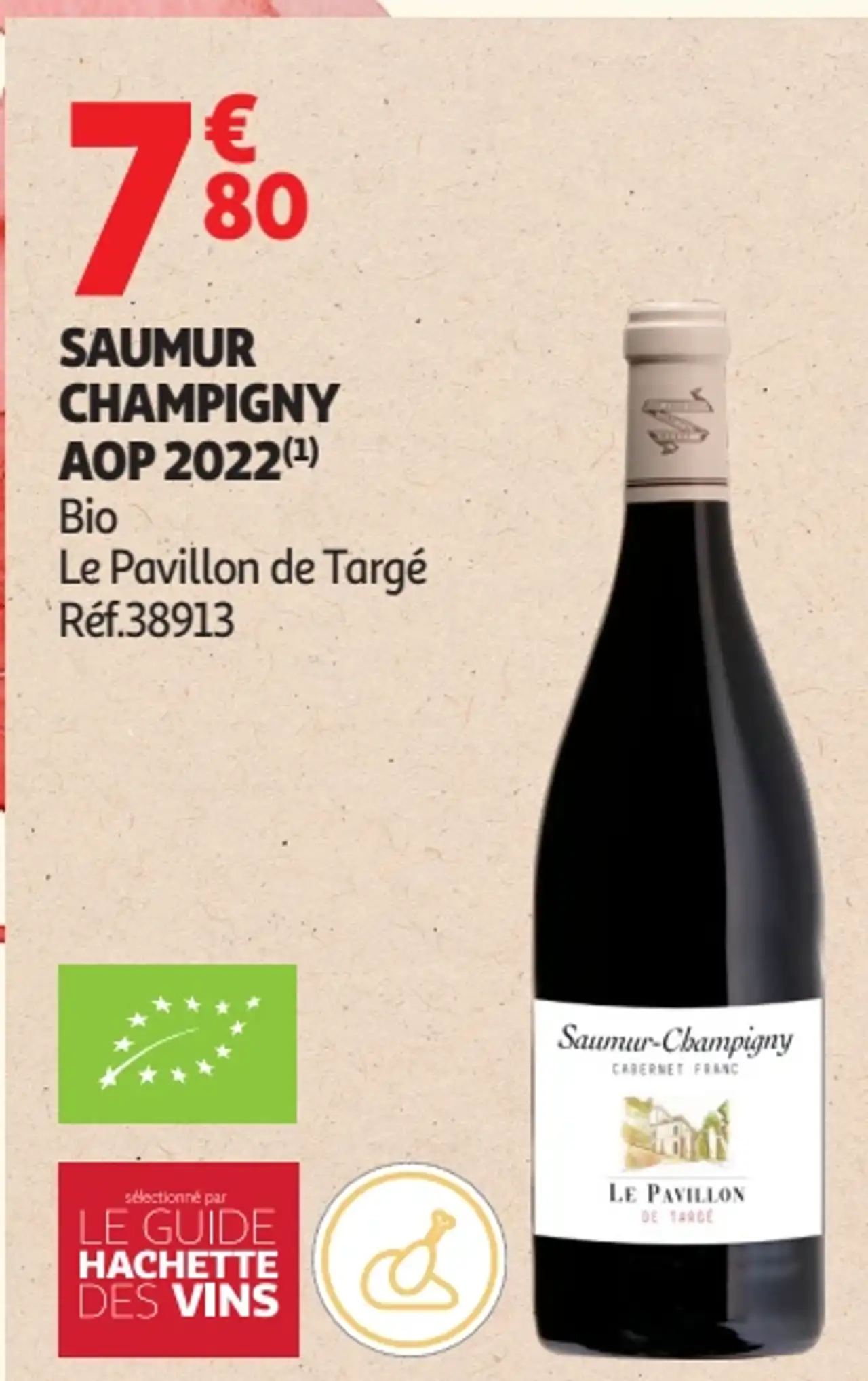 Saumur Champigny AOP 2022 Bio Le Pavillon de Targé