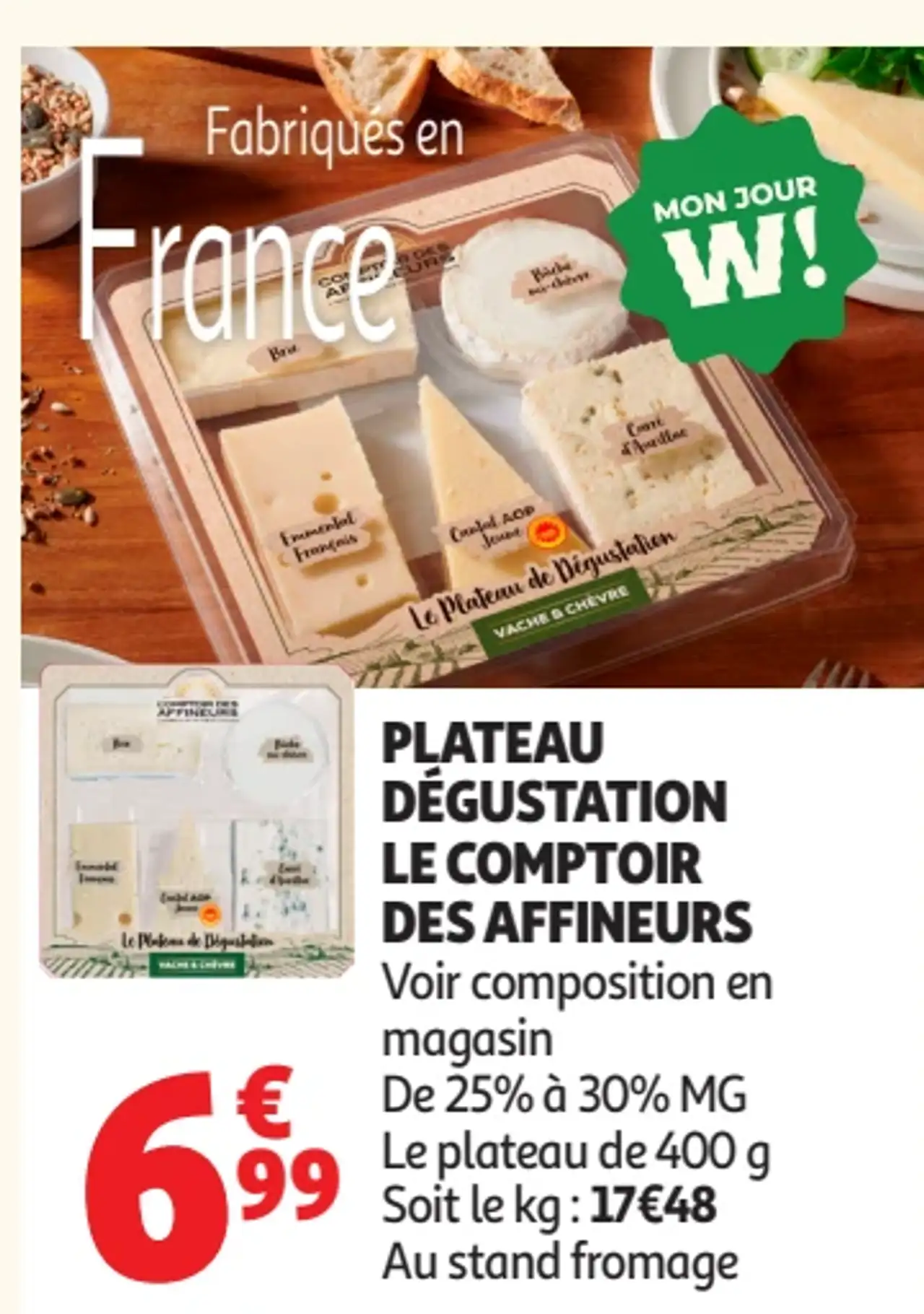 PLATEAU DÉGUSTATION LE COMPTOIR DES AFFINEURS