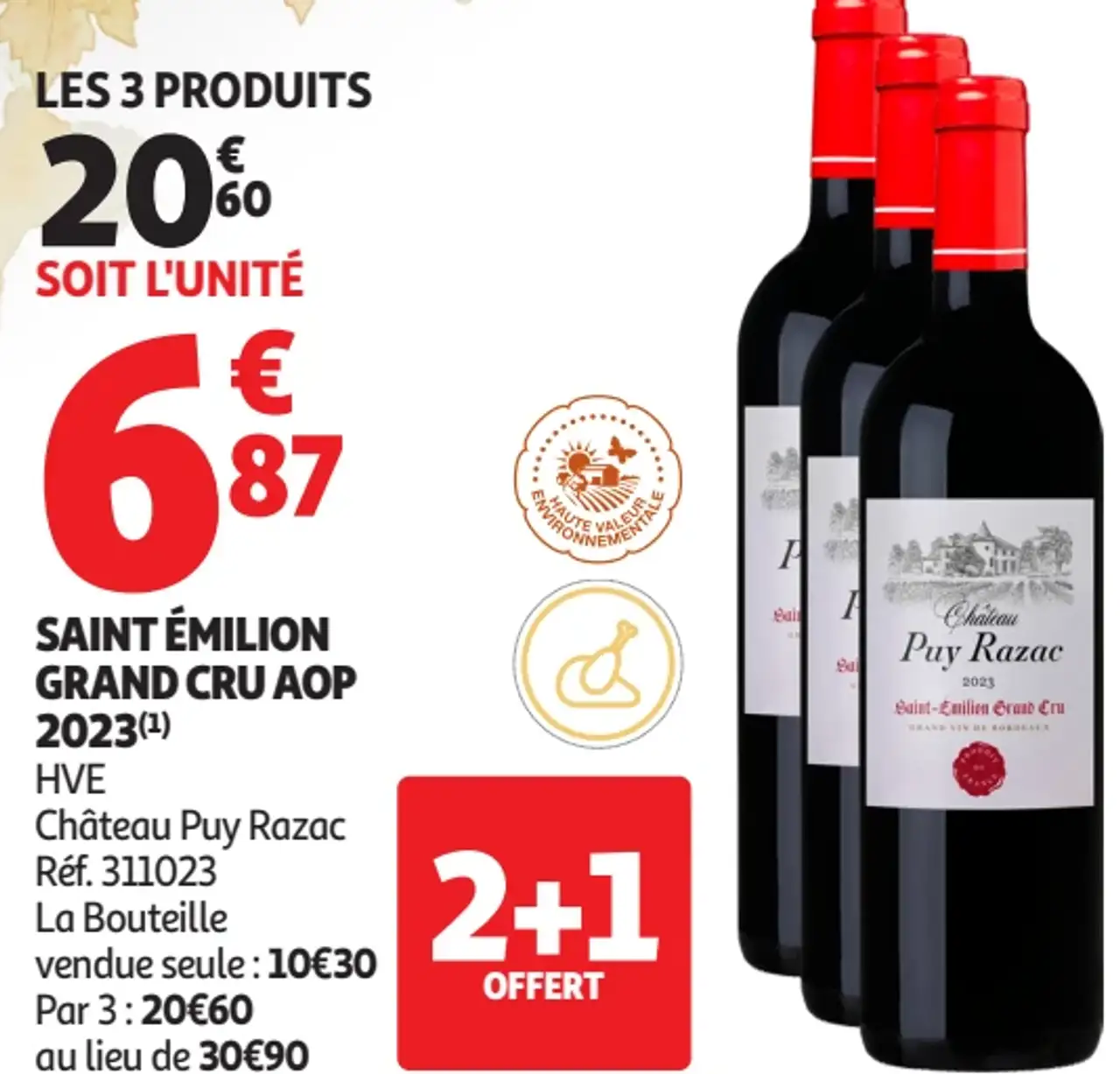 Saint Émilion Grand Cru AOP 2023 Château Puy Razac
