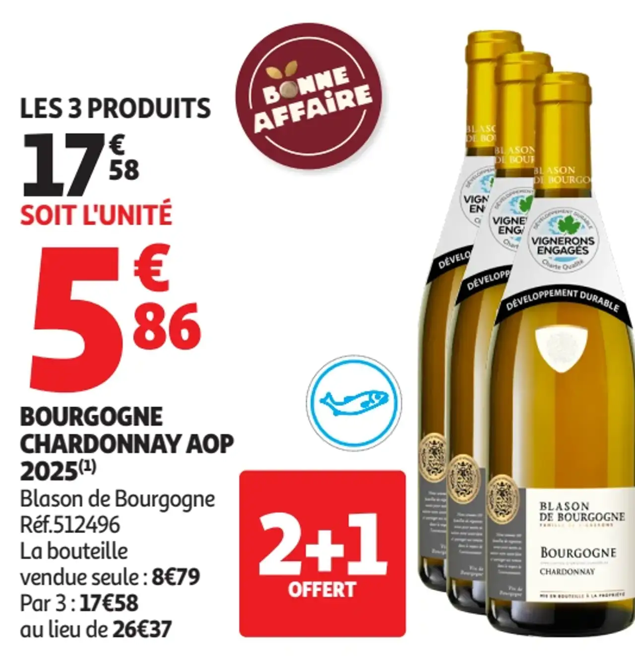 Bourgogne Chardonnay AOP 2025 Blason de Bourgogne