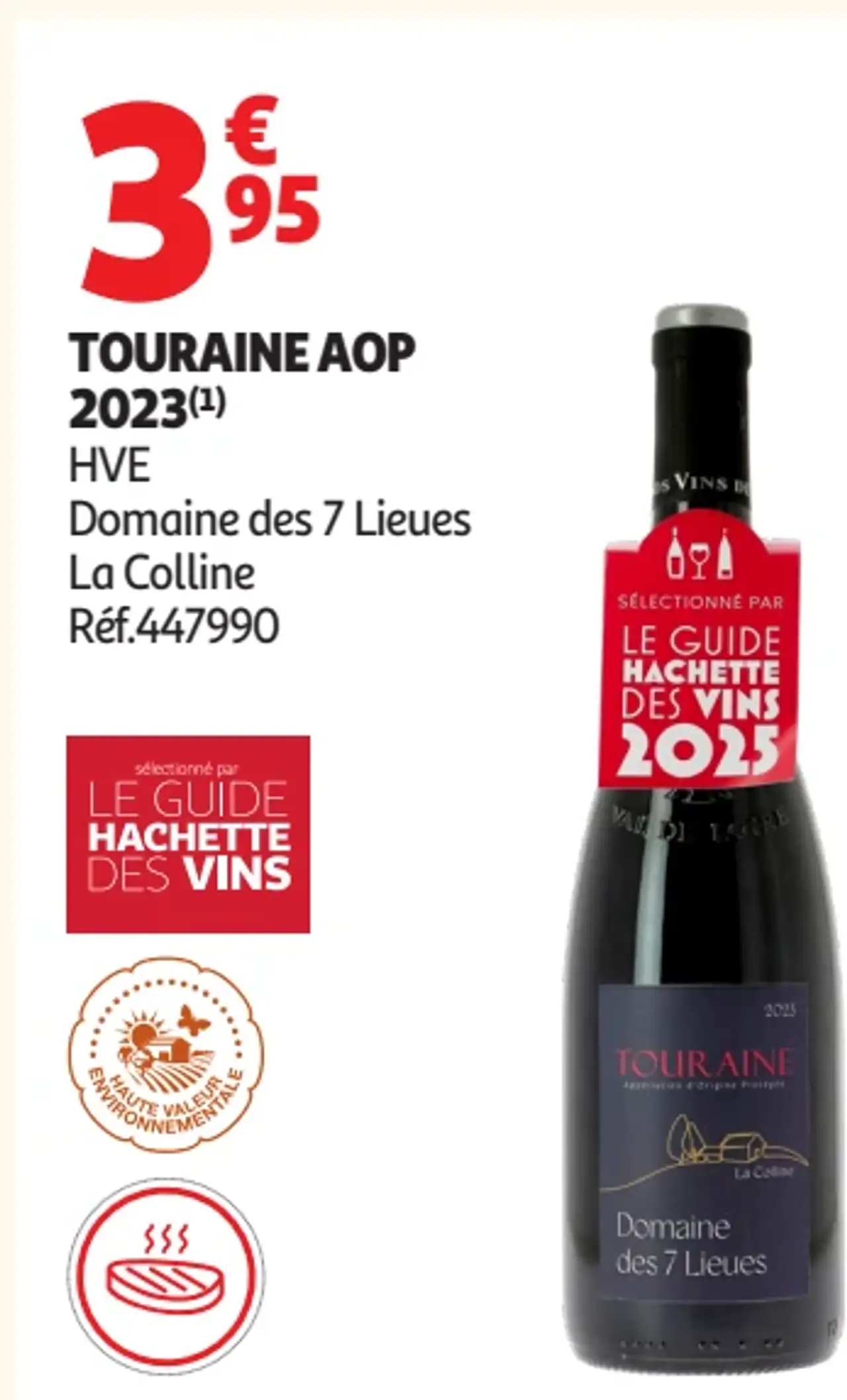 Touraine AOP 2023 HVE Domaine des 7 Lieues La Colline