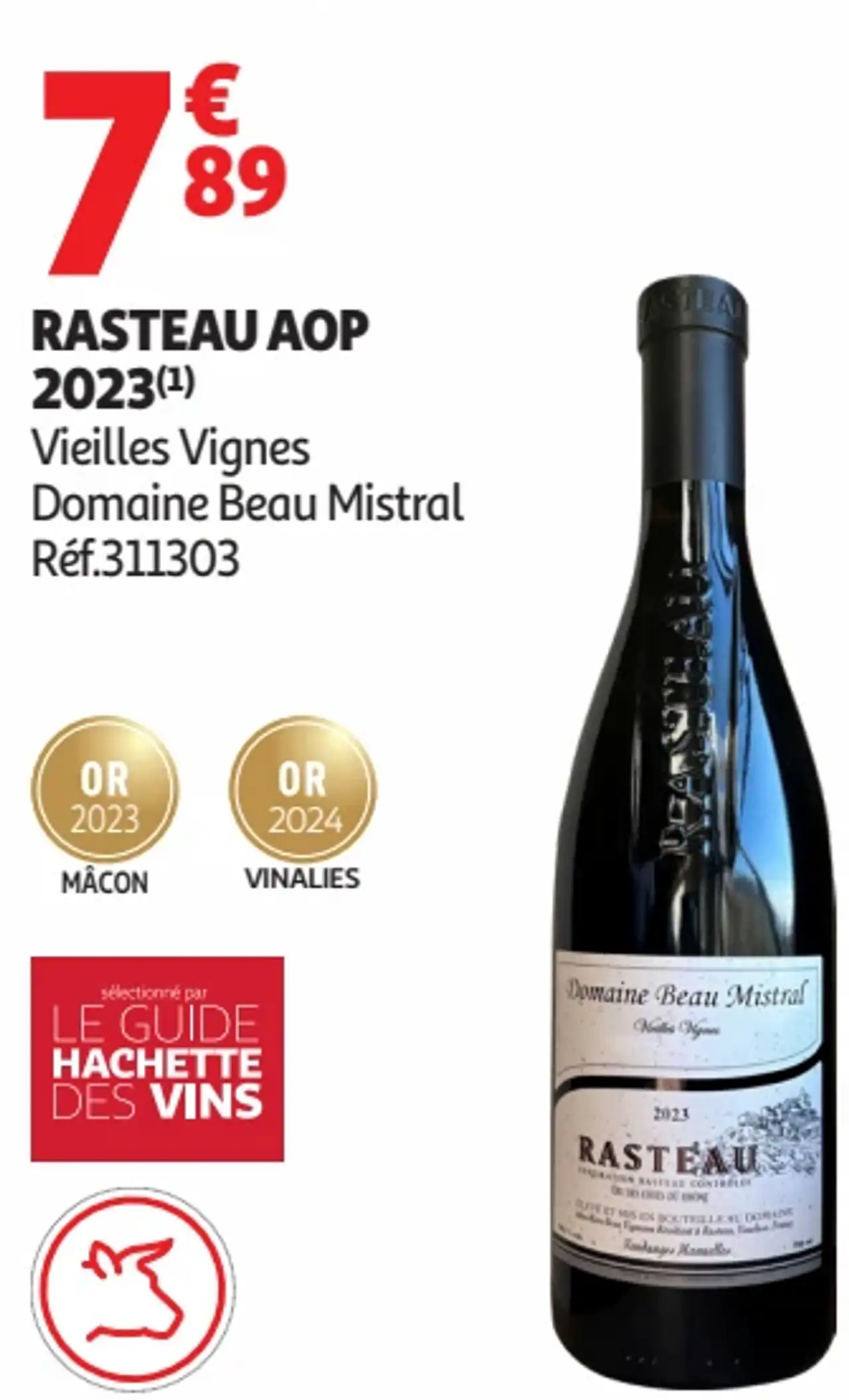 Rasteau AOP 2023 Vieilles Vignes Domaine Beau Mistral