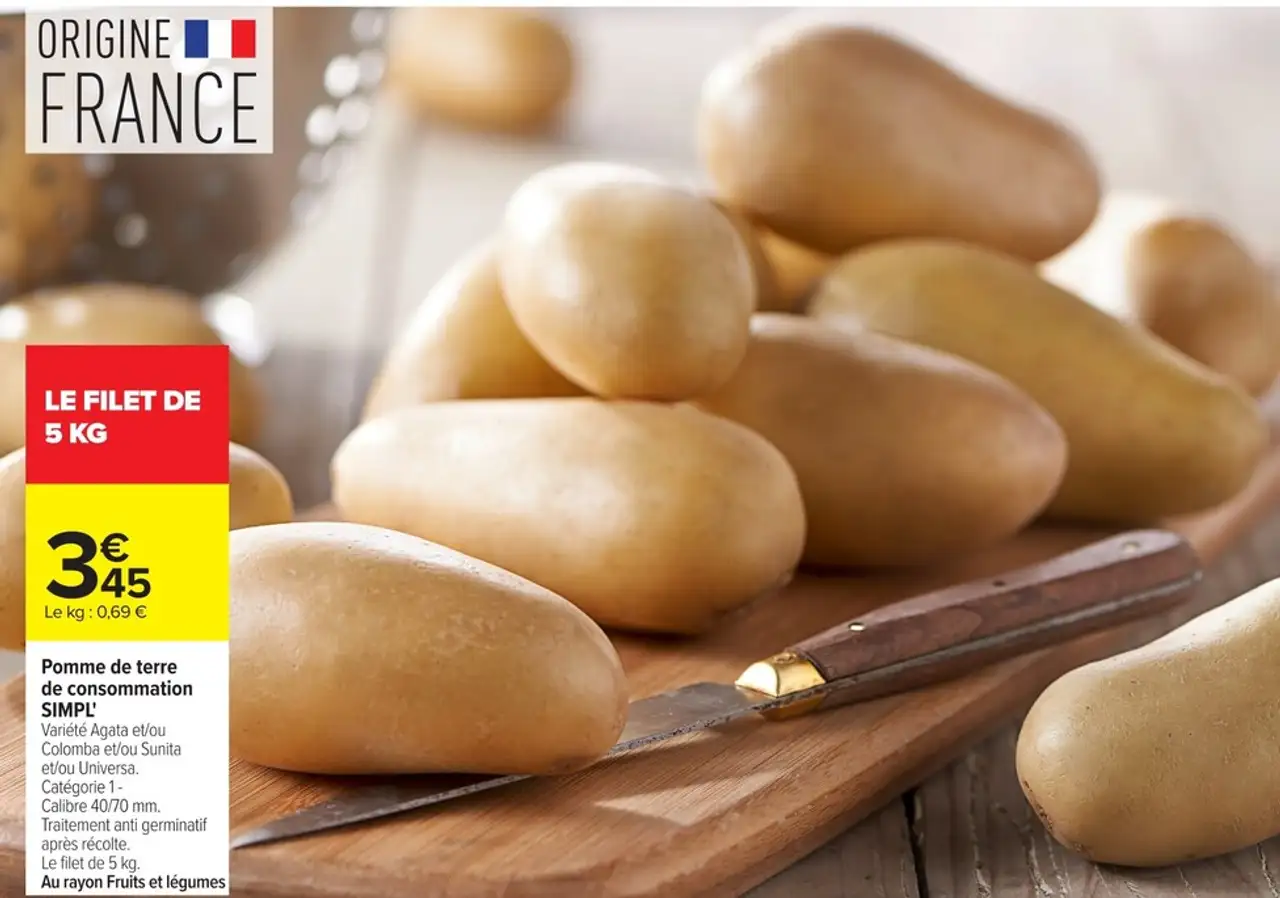 Pomme de terre de consommation SIMPL'