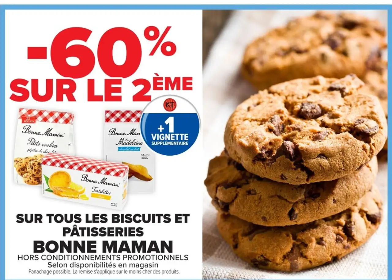 Tous les biscuits et pâtisseries Bonne Maman