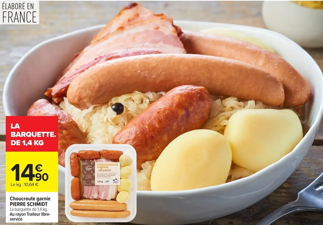 Choucroute garnie PIERRE SCHMIDT