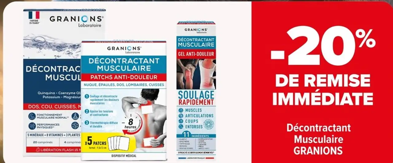 Décontractant Musculaire GRANIONS
