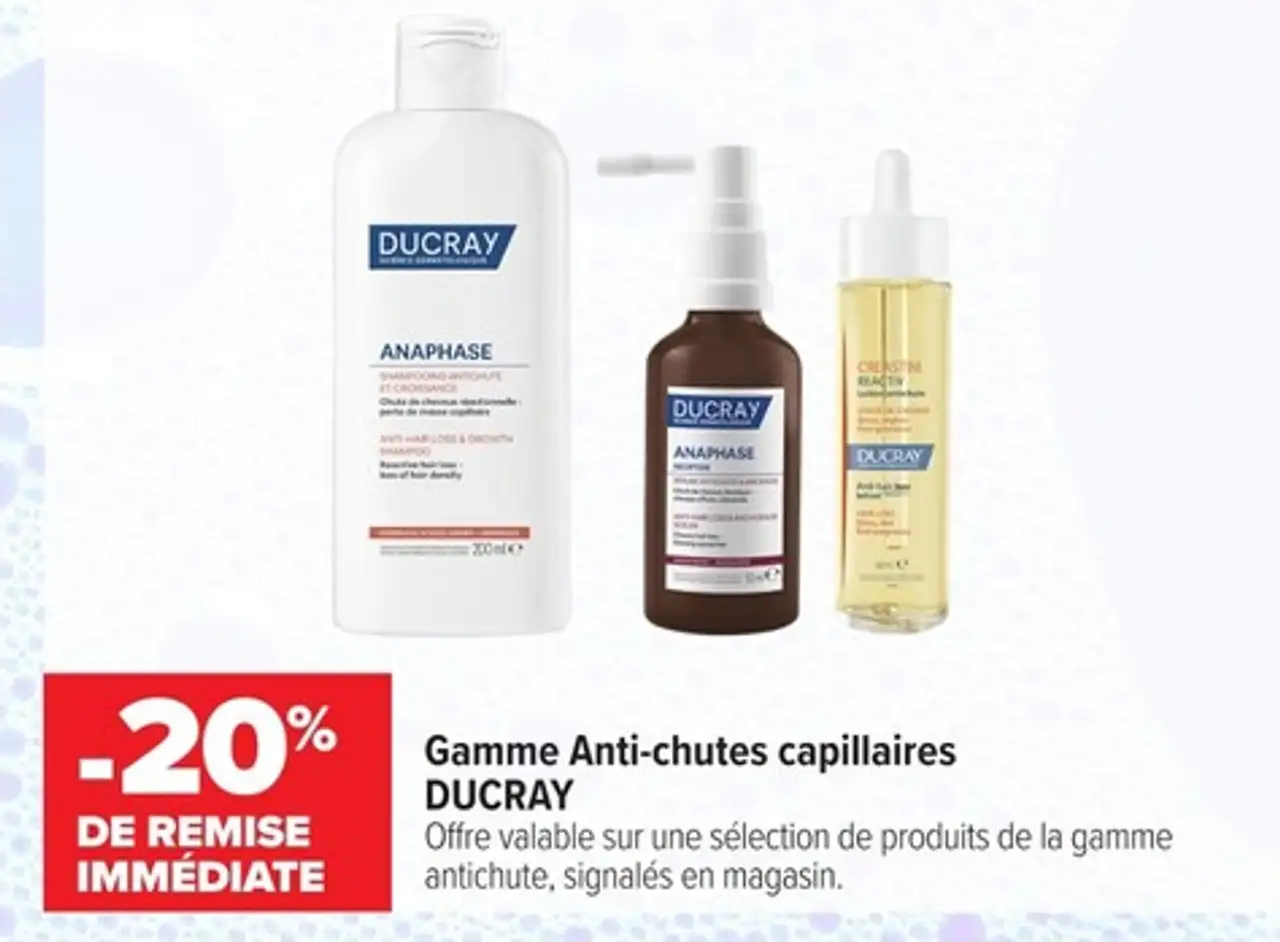 Gamme anti-chutes capillaires DUCRAY