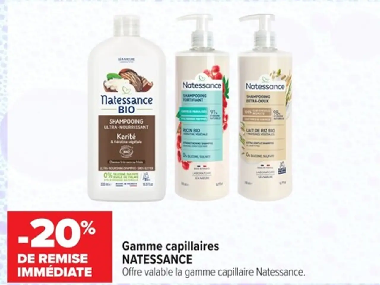 Gamme capillaires Natessance