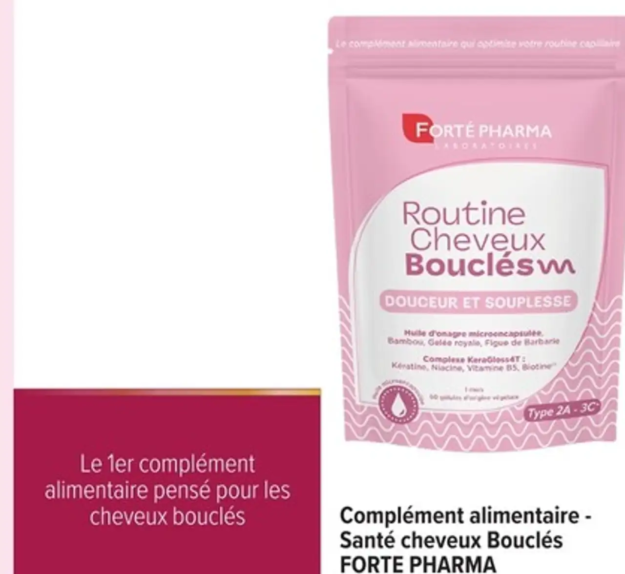 Complément alimentaire - Santé cheveux Bouclés FORTE PHARMA