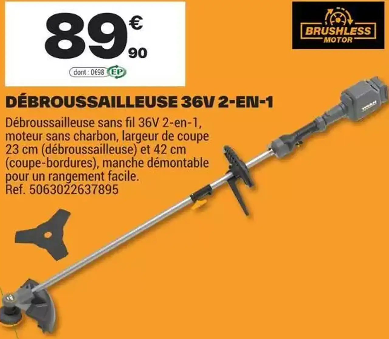 Débroussailleuse Titan 36V 2-en-1