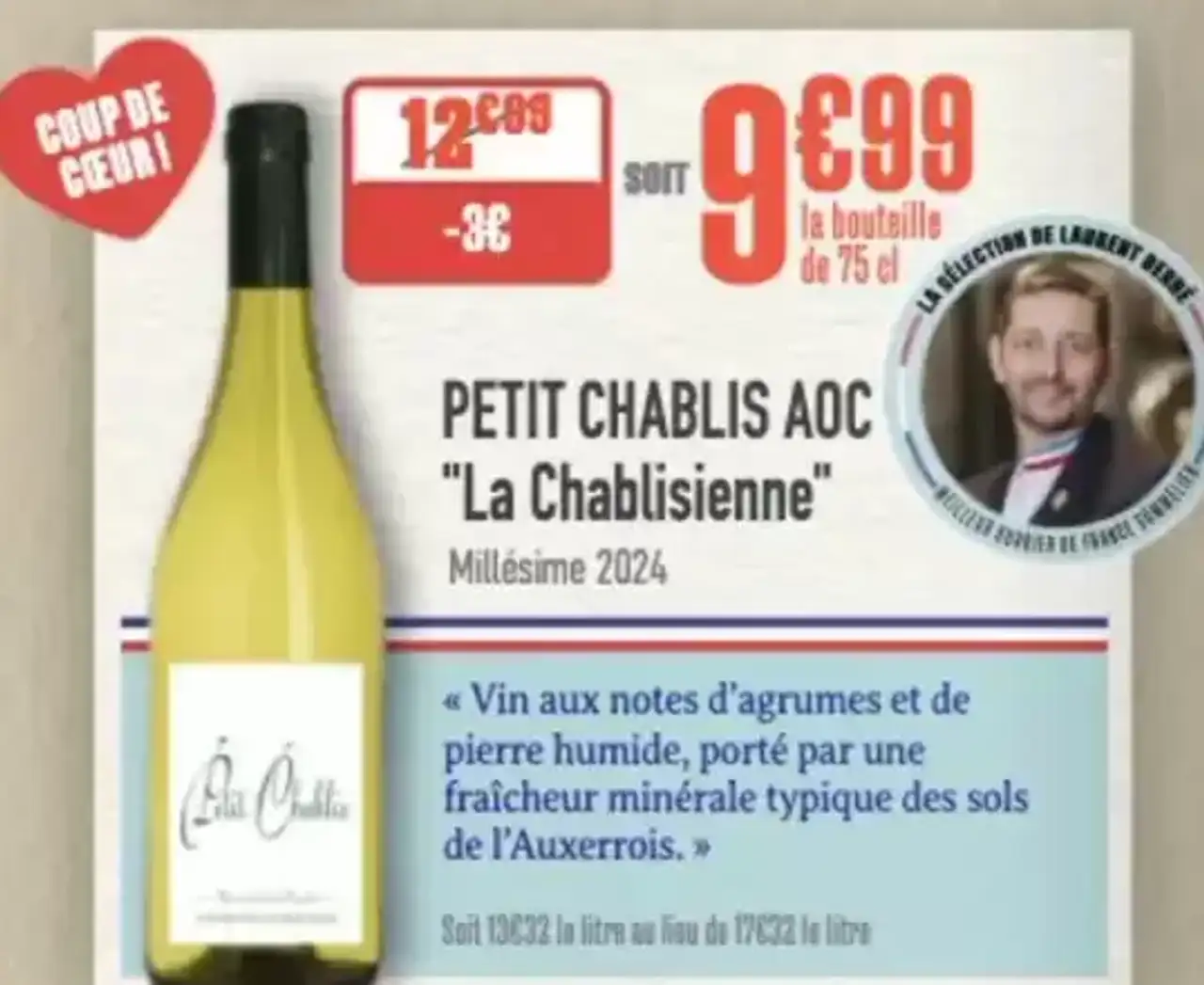 Petit Chablis AOC "La Chablisienne"