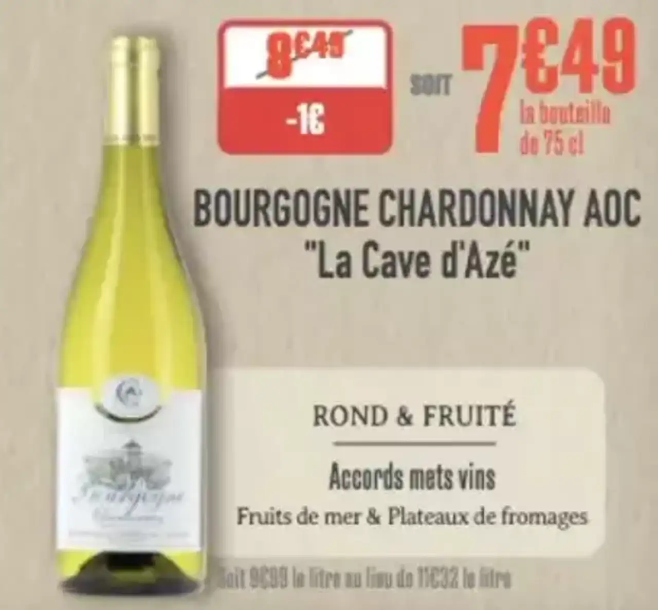 Bourgogne Chardonnay AOC "La Cave d'Azé"