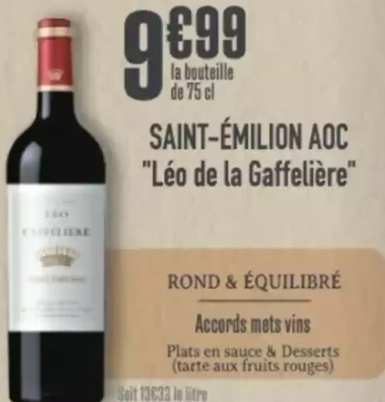 Saint-Émilion AOC "Léo de la Gaffelière"