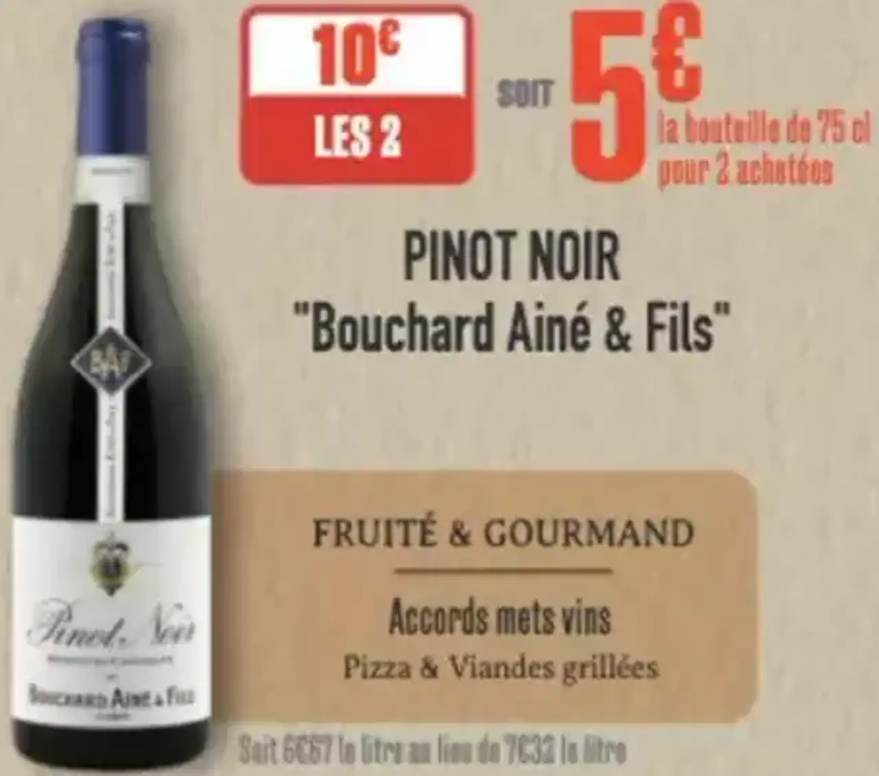Pinot Noir "Bouchard Aîné & Fils" Vin rouge