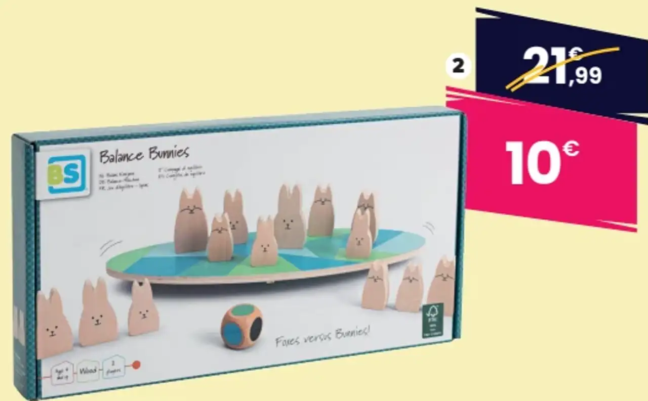 Jeu d'équilibre Lapins Balance Bunnies