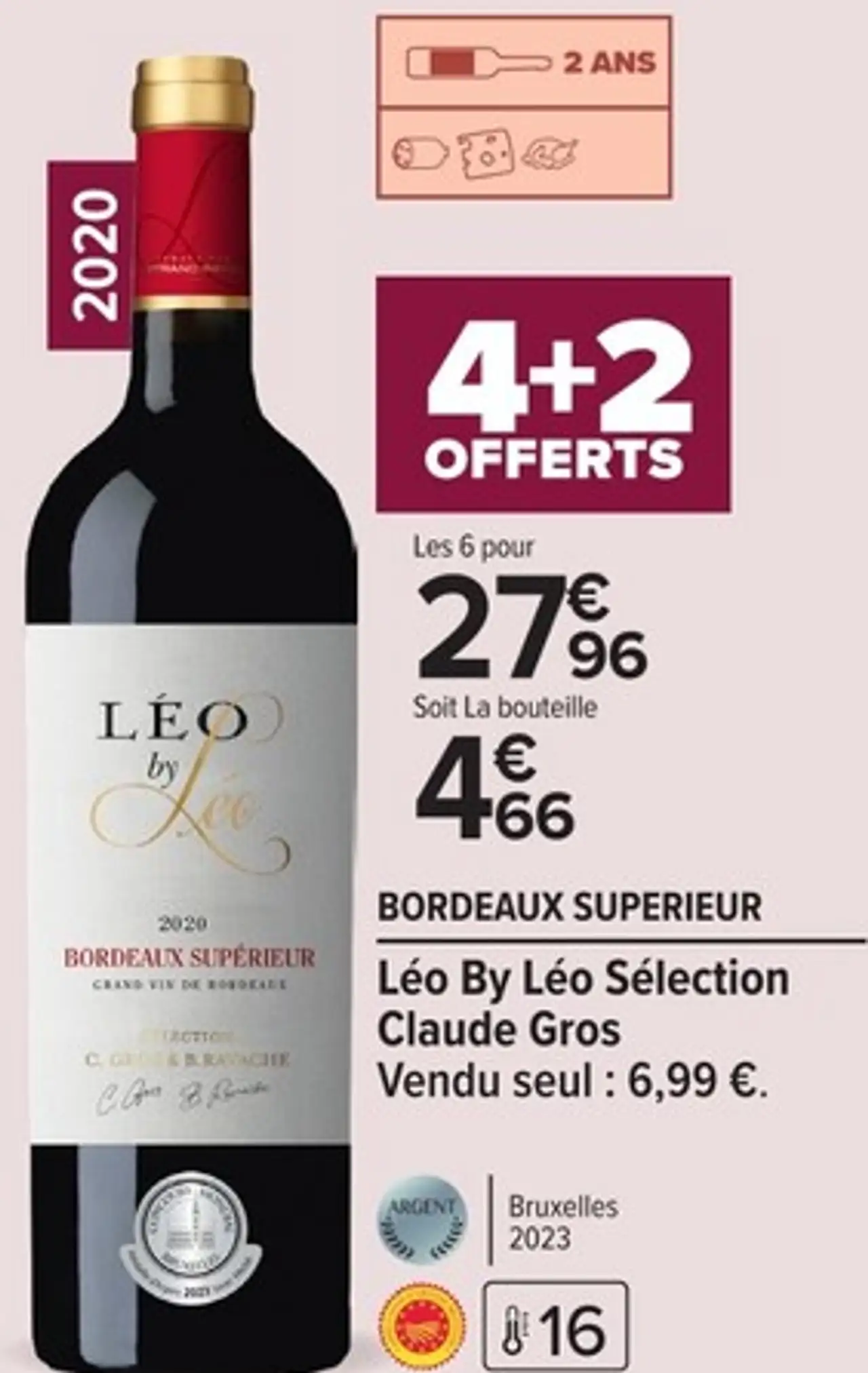 Léo By Léo Sélection Claude Gros BORDEAUX SUPERIEUR