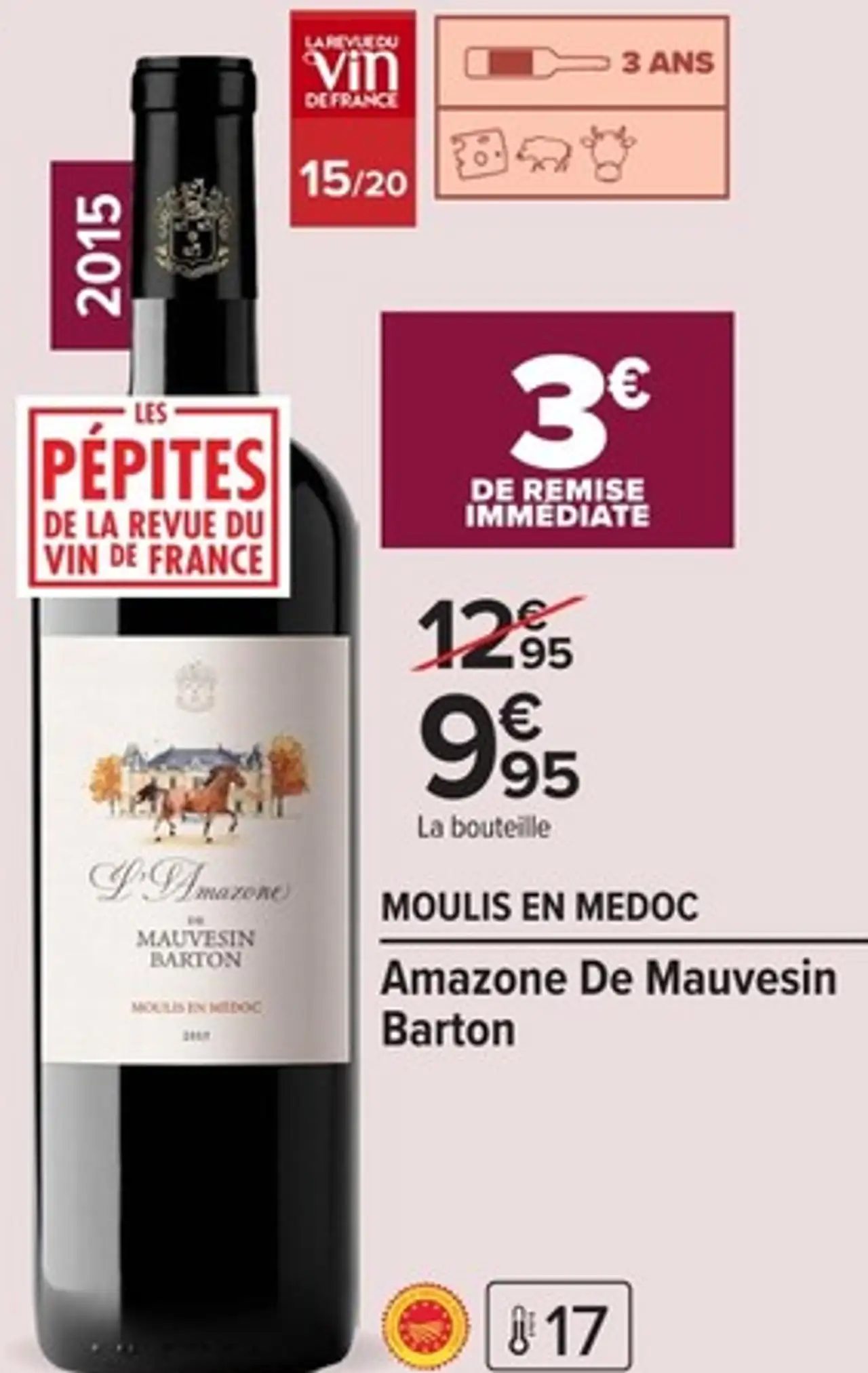 Moulis en Medoc Amazone De Mauvesin Barton 2015