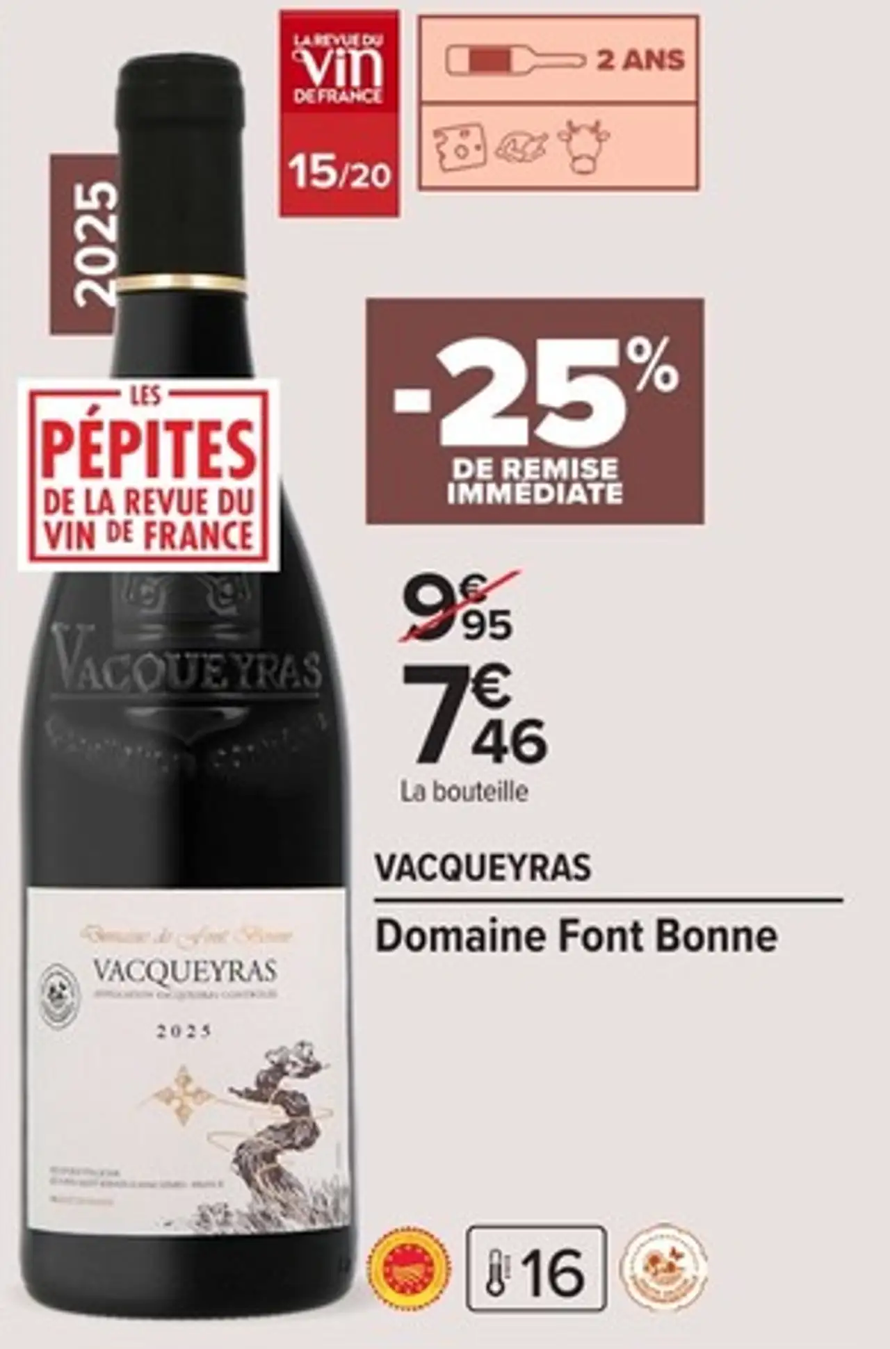 VACQUEYRAS Domaine Font Bonne