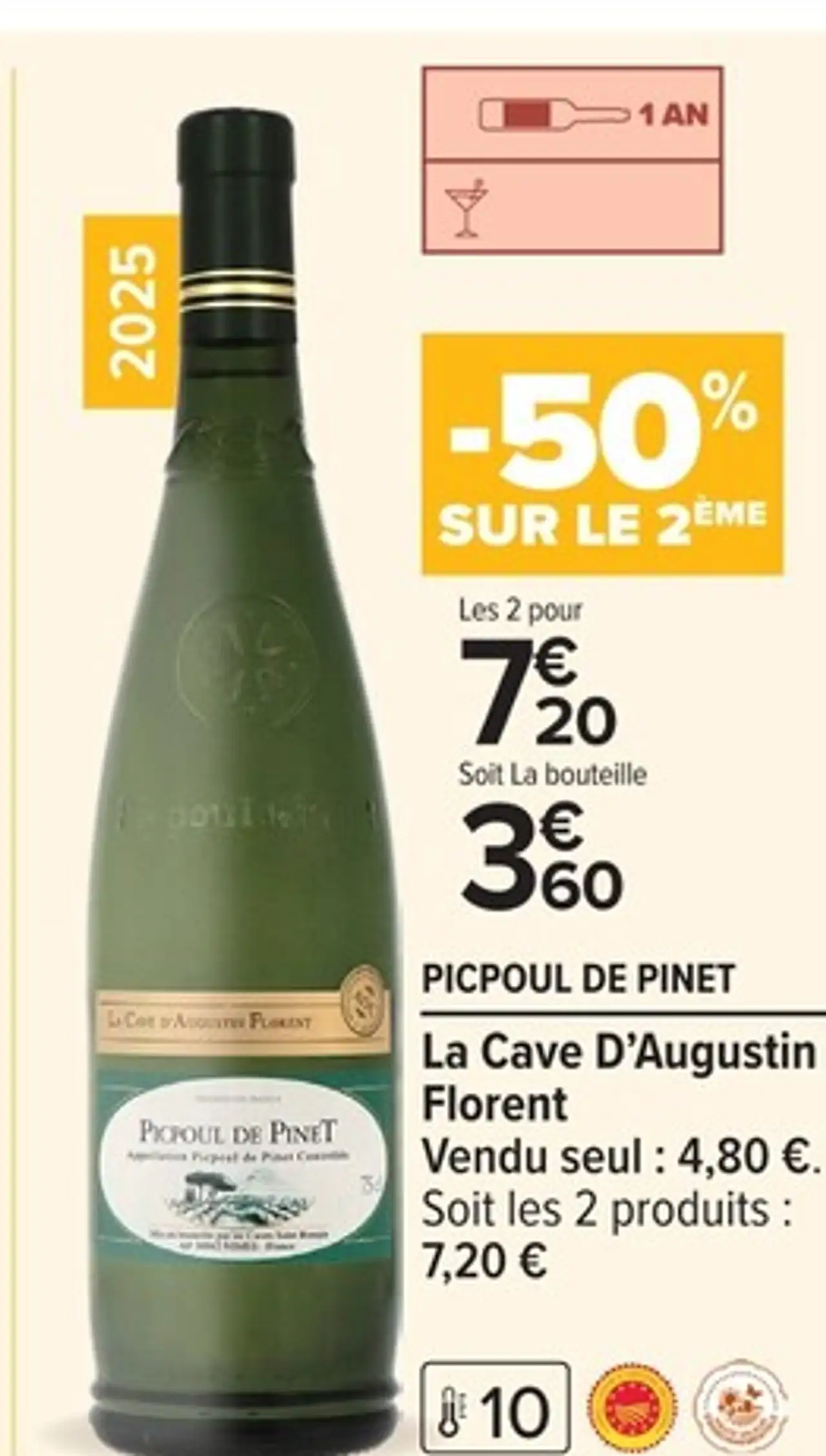 La Cave D'Augustin Florent Picpoul de Pinet