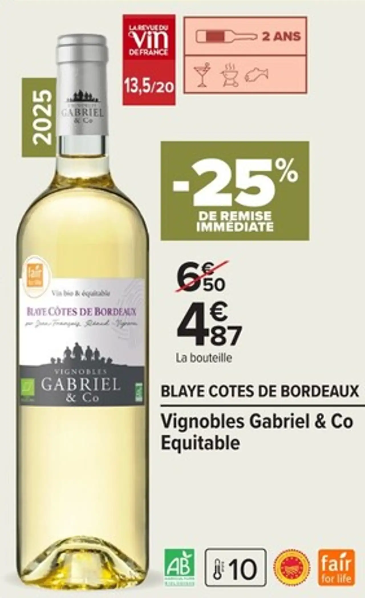 Vignobles Gabriel & Co Equitable BLAYE COTES DE BORDEAUX