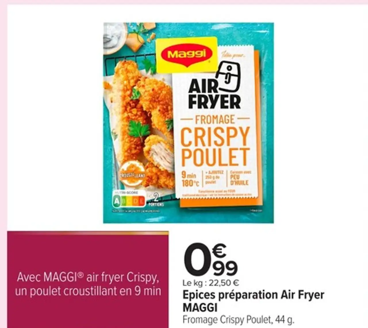 Epices préparation Air Fryer Maggi Fromage Crispy Poulet