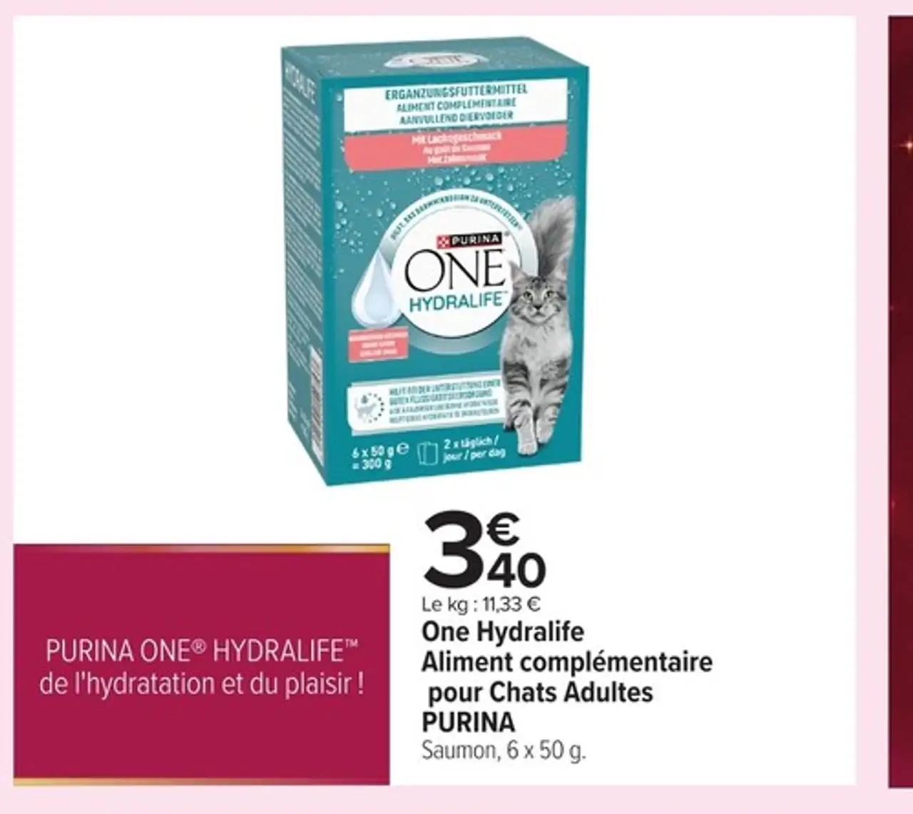 One Hydralife Aliment complémentaire pour Chats Adultes PURINA