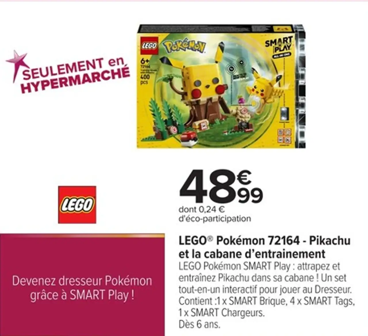 LEGO® Pokémon 72164 - Pikachu et la cabane d'entraînement