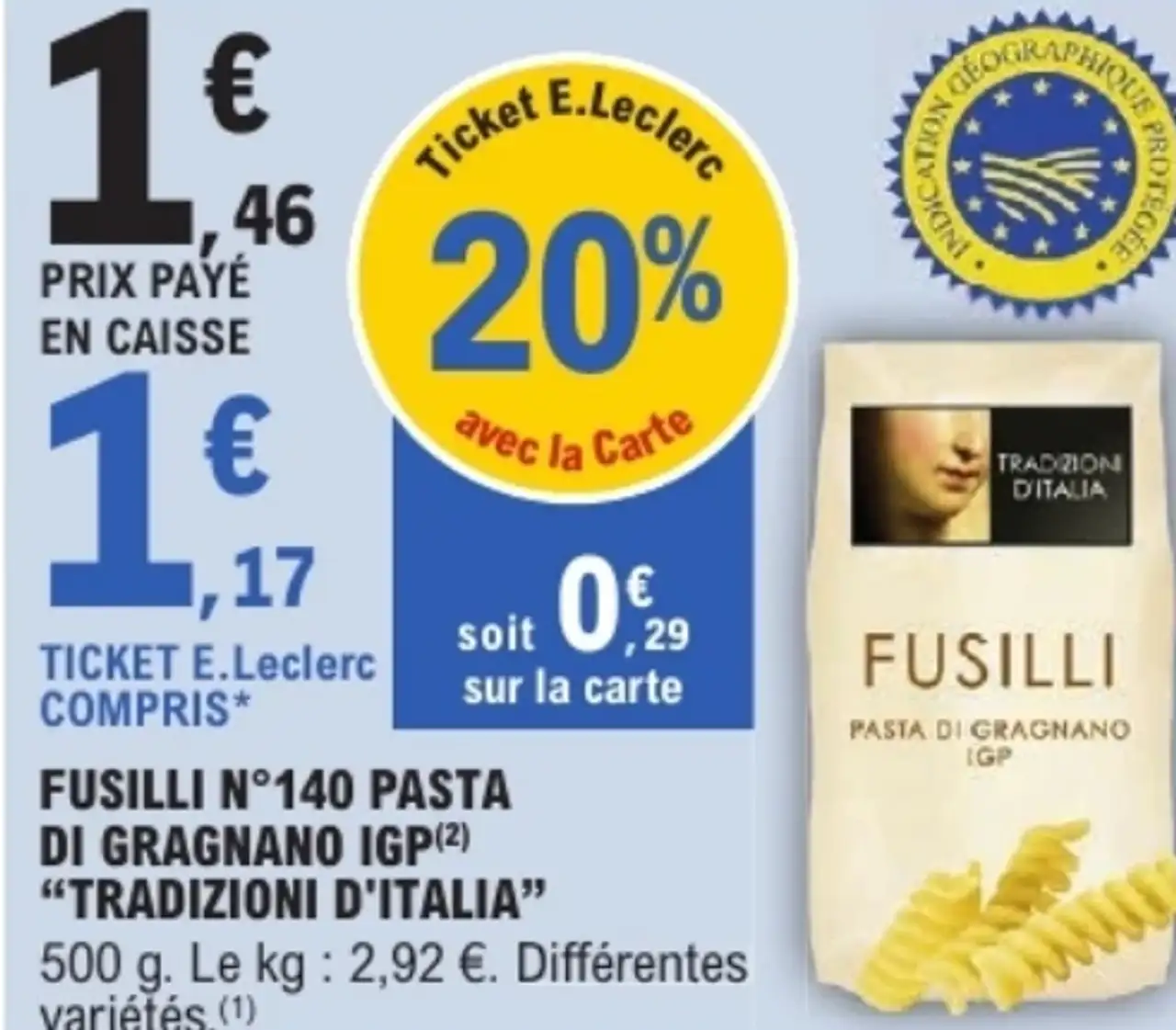 Fusilli N°140 Pasta di Gragnano IGP "Tradizioni d'Italia"