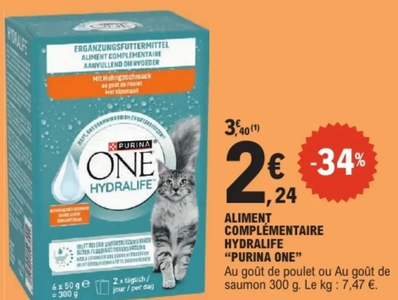 Aliment complémentaire Hydralife "Purina One"