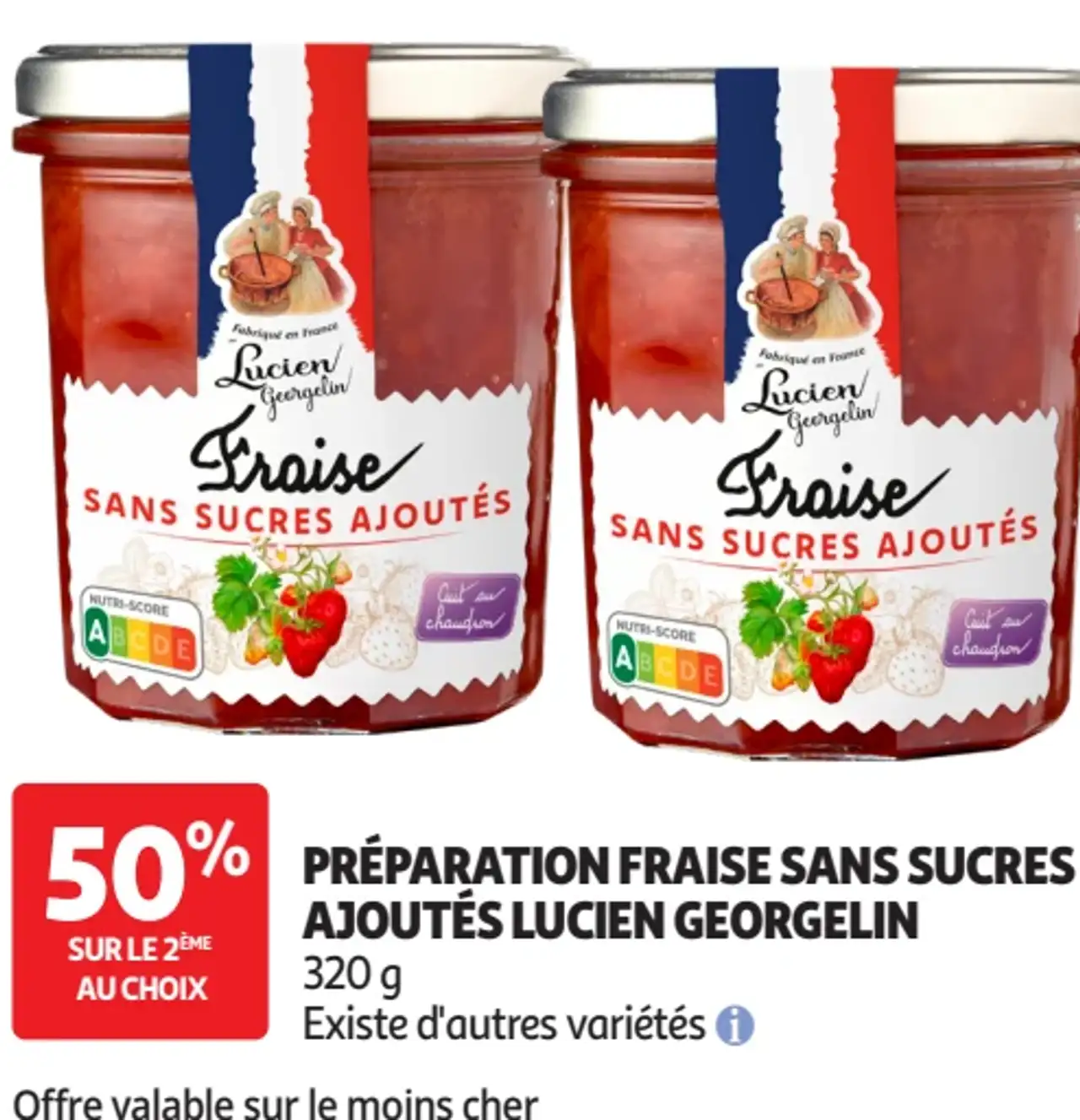 Préparation fraise sans sucres ajoutés Lucien Georgelin