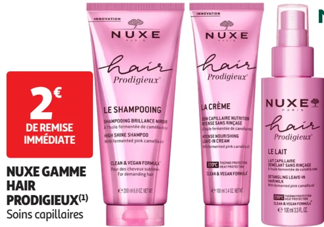 NUXE GAMME HAIR PRODIGIEUX