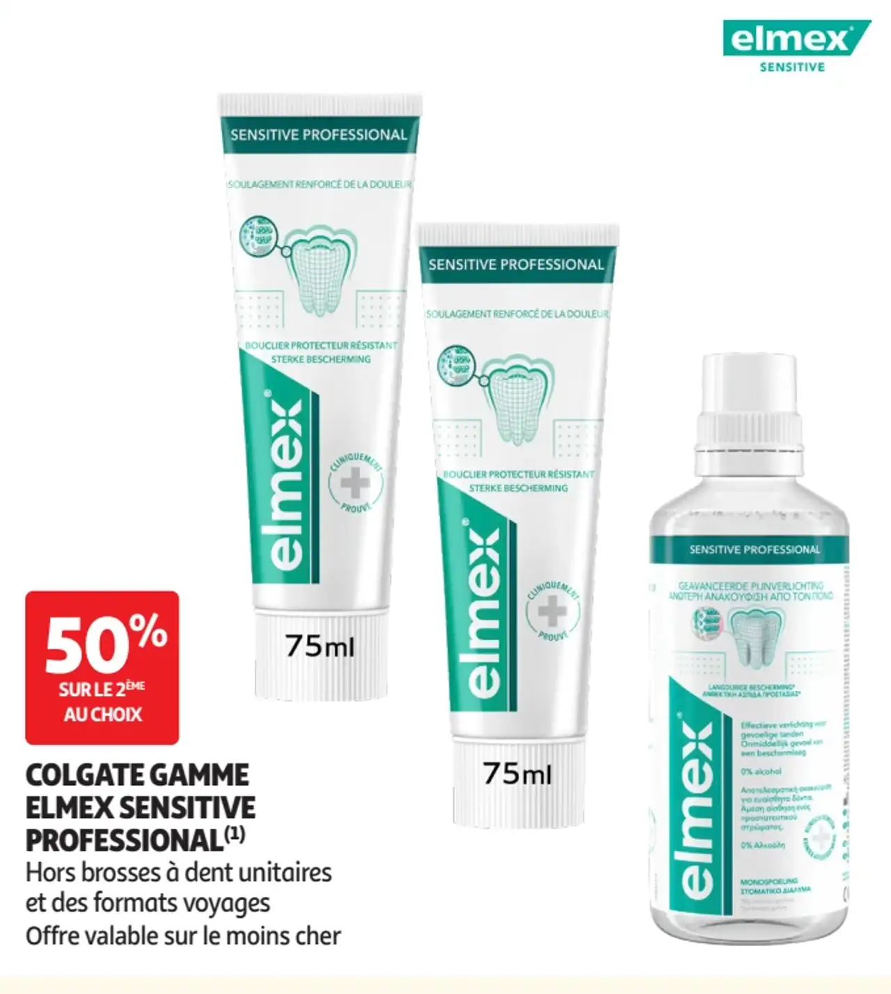 COLGATE GAMME ELMEX SENSITIVE PROFESSIONAL
