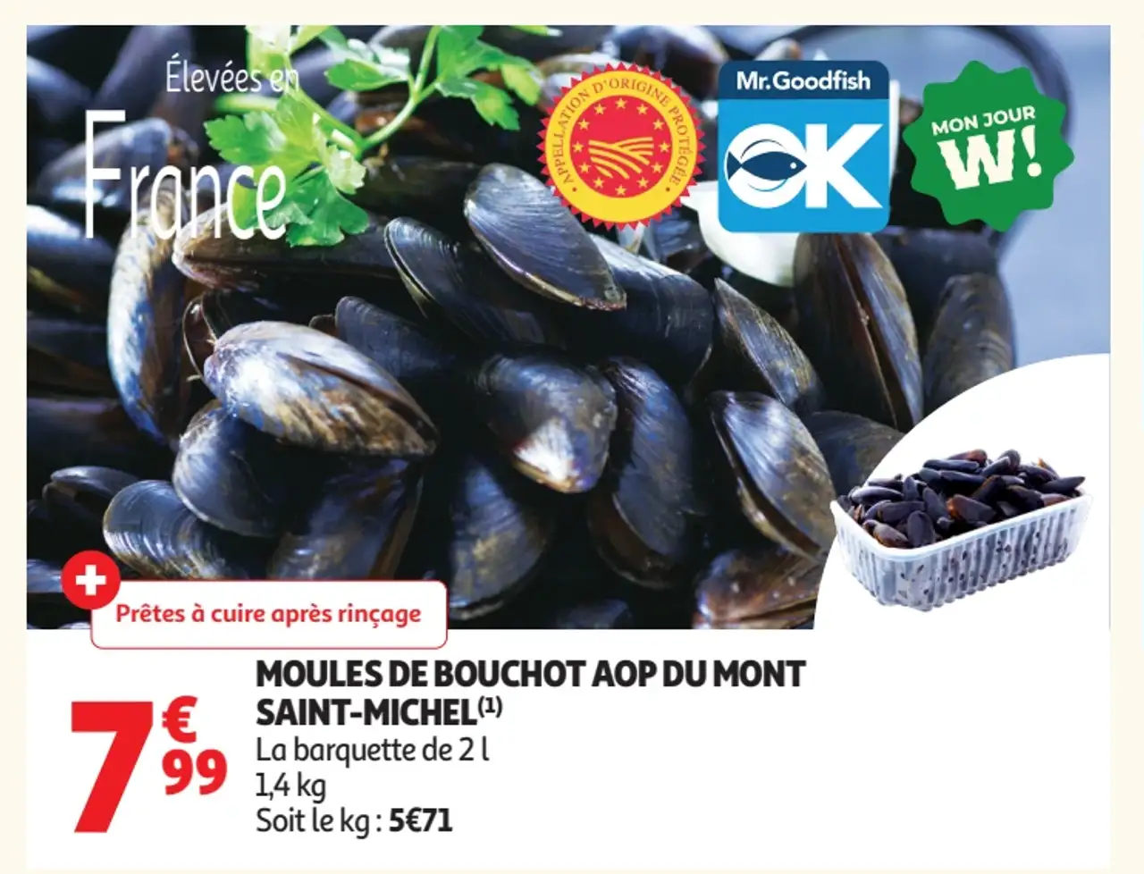 Moules de bouchot AOP du Mont Saint-Michel SAINT-MICHEL