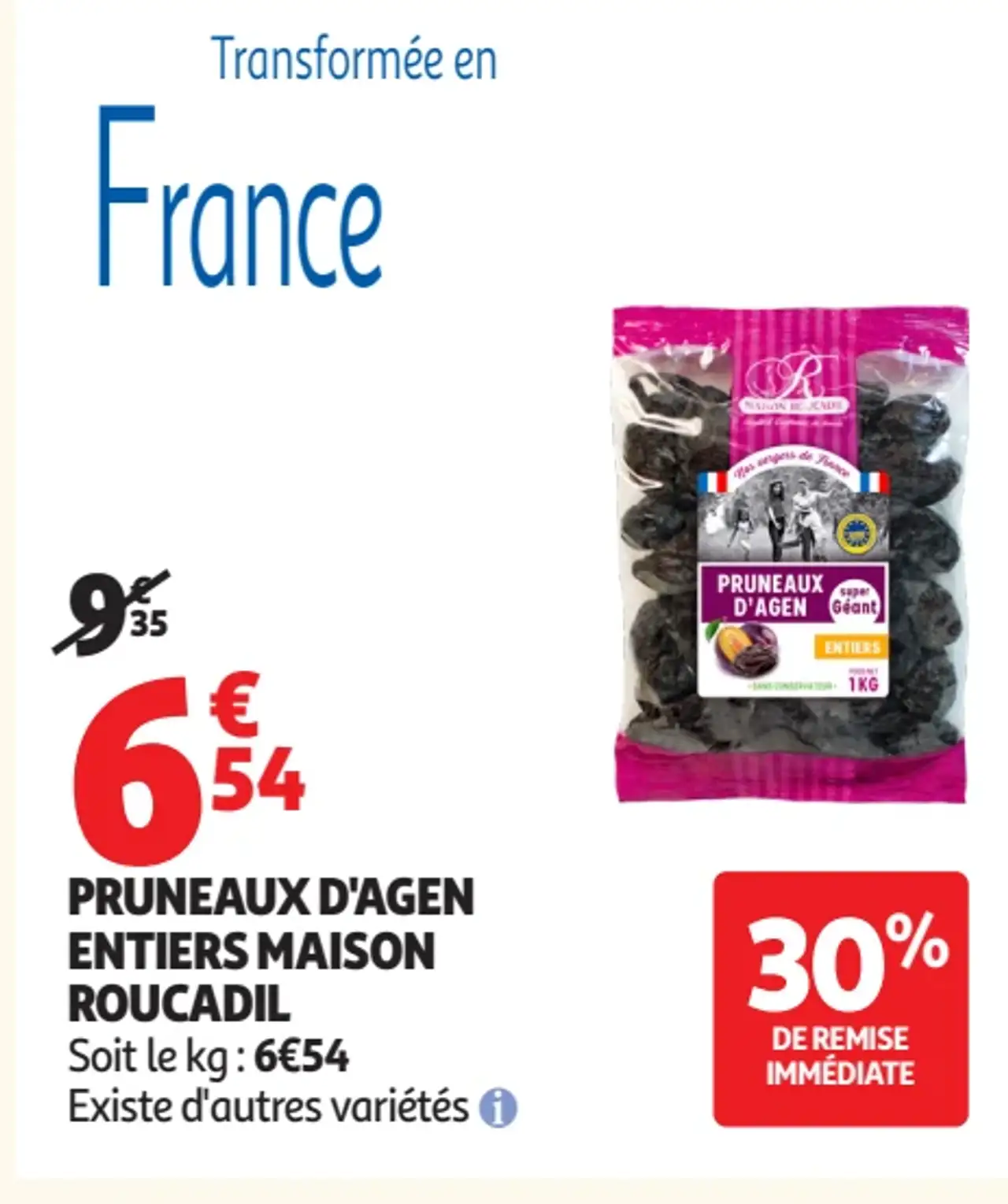 Pruneaux d'Agen Entiers Maison Roucadil