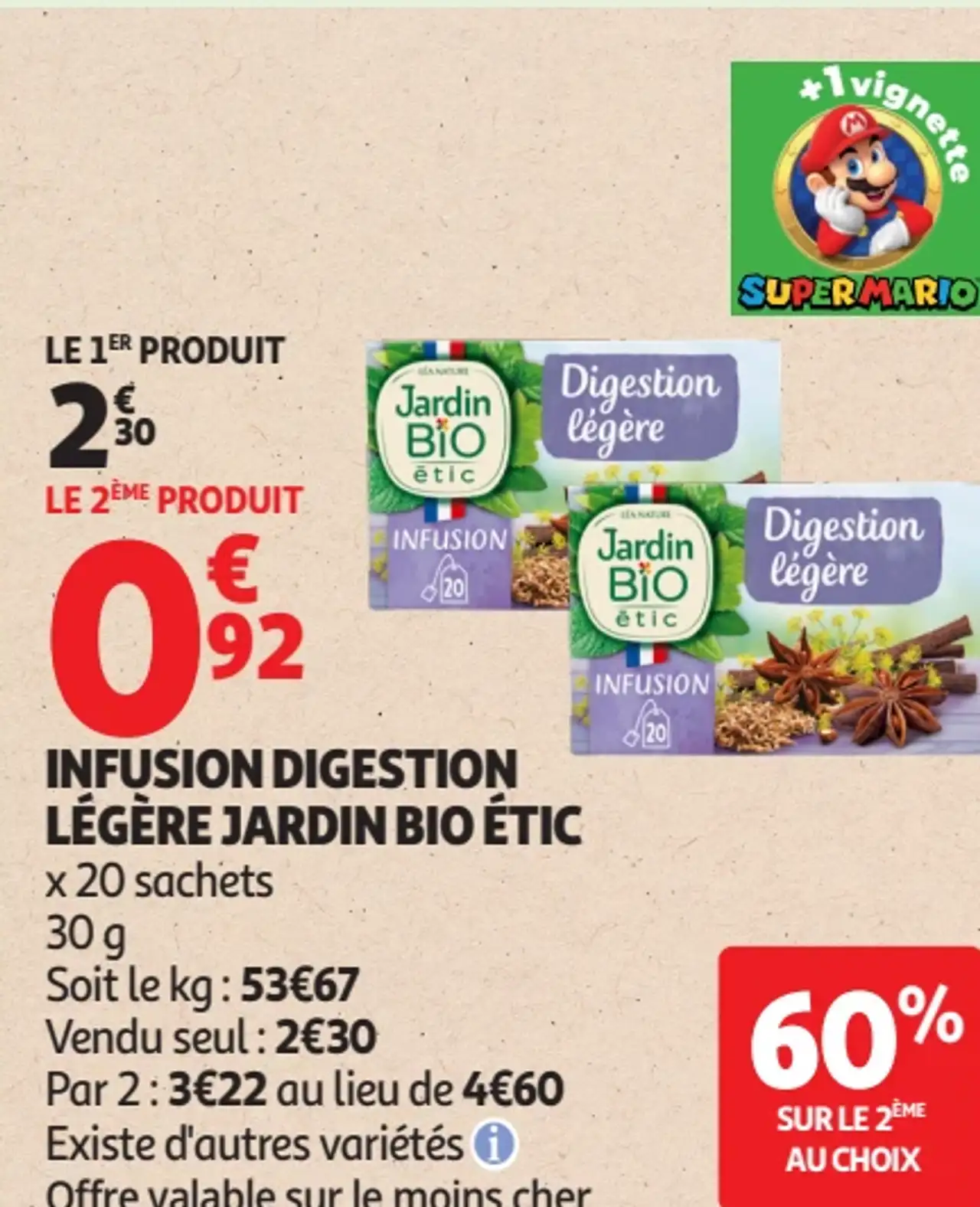 INFUSION DIGESTION LÉGÈRE JARDIN BIO ÉTIC