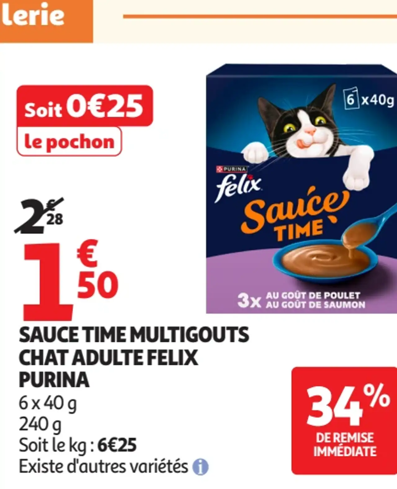 Sauce Time Multigouts Chat Adulte Felix Purina