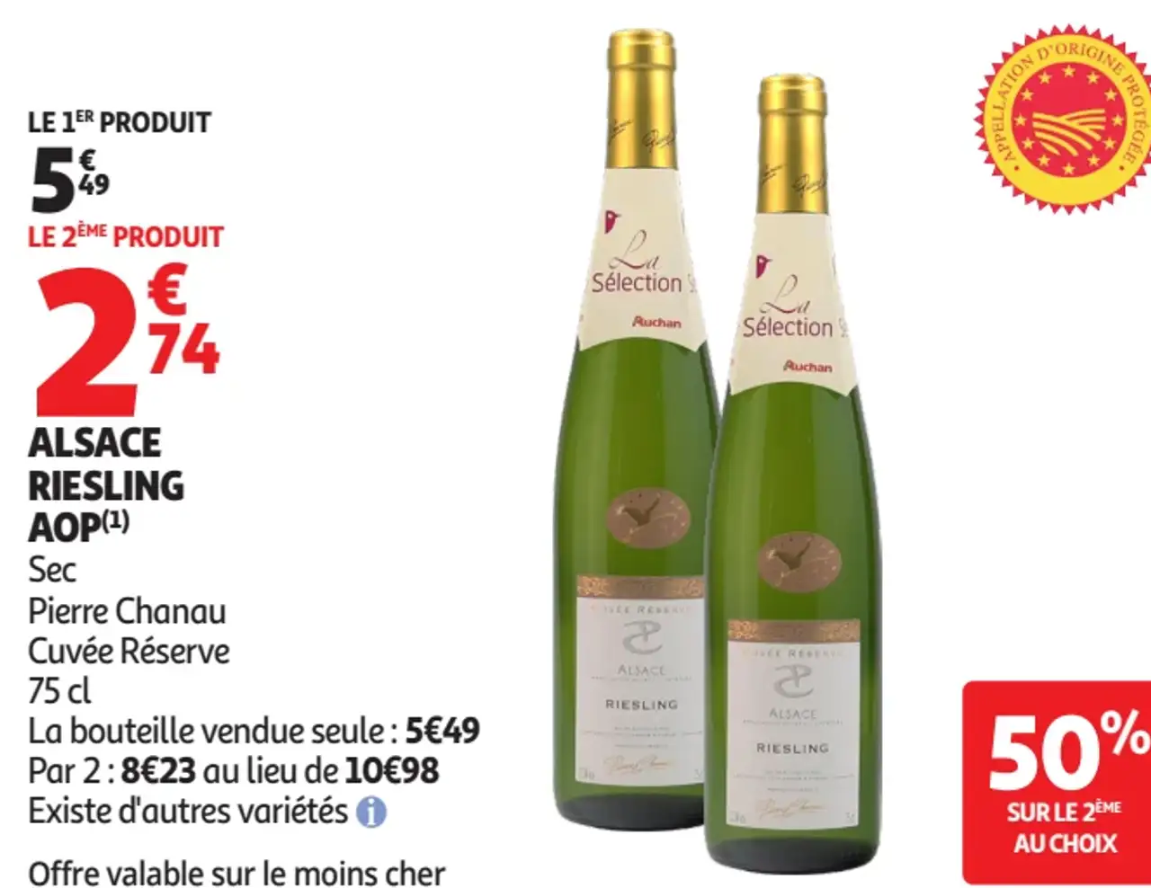 Alsace Riesling AOP Pierre Chanau Cuvée Réserve