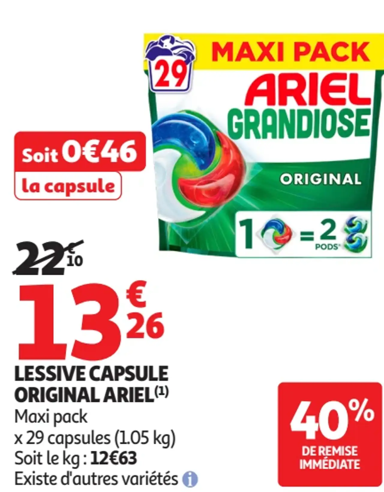 Lessive Capsule Original Ariel