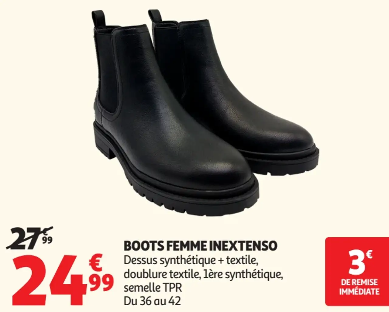 Boots femme Inextenso