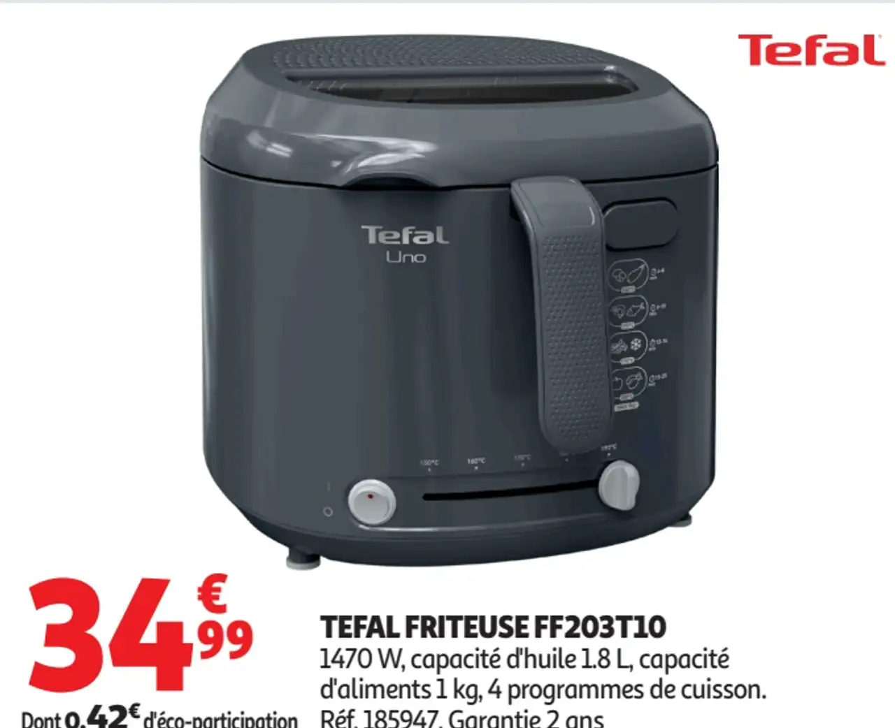 Friteuse Tefal FF203T10 Uno