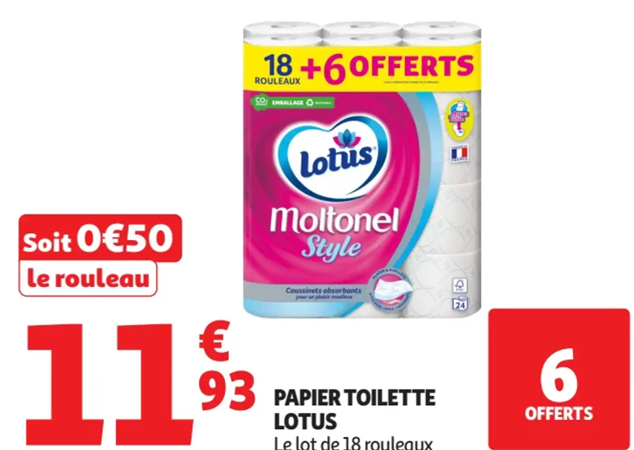 Papier toilette Lotus Moltonel Style