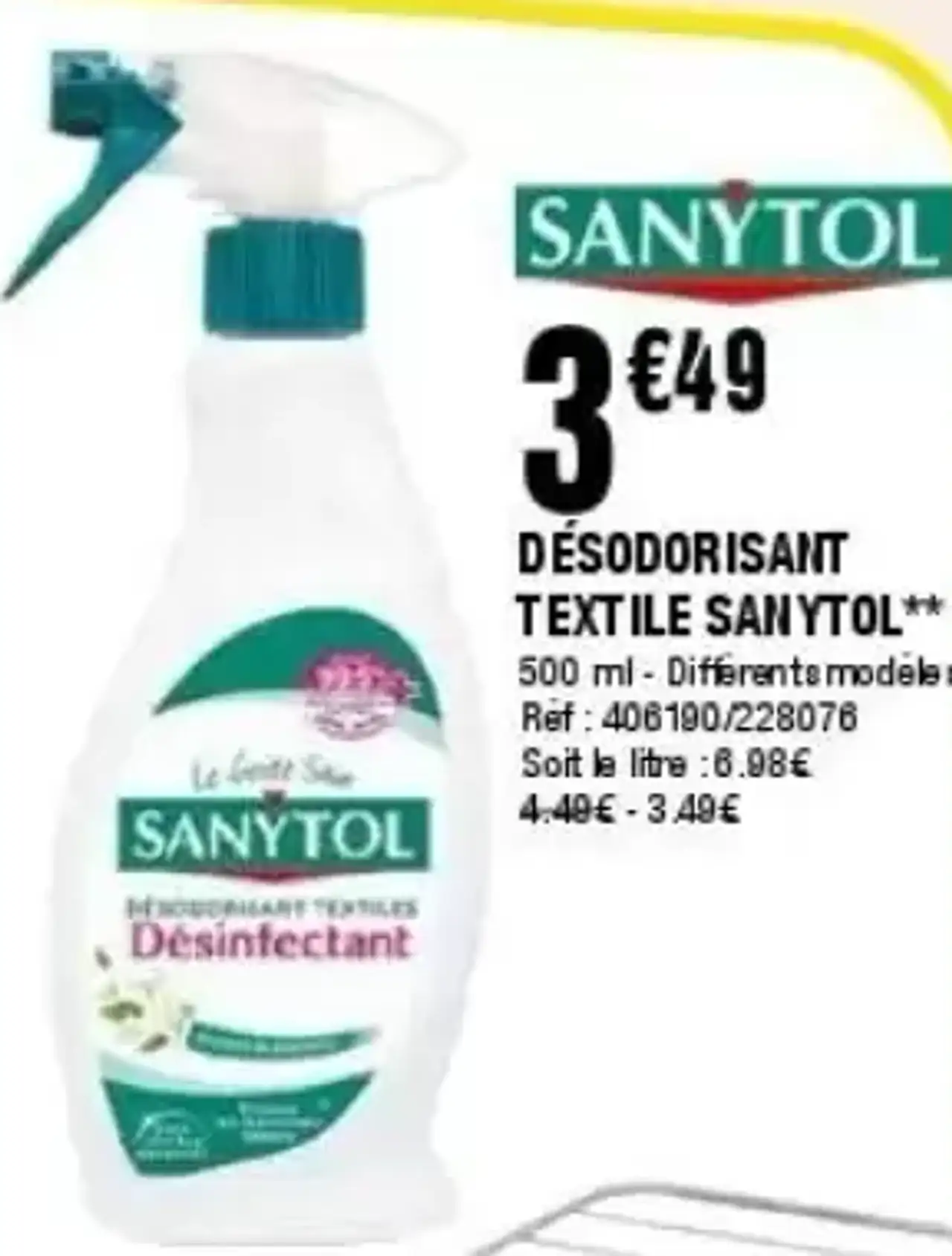 Désodorisant textile Sanytol