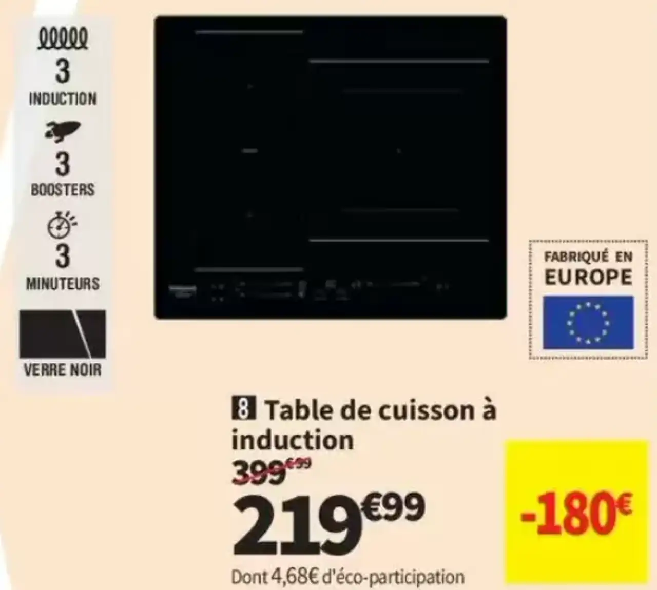 Hotpoint HS3960BNE Table de cuisson à induction