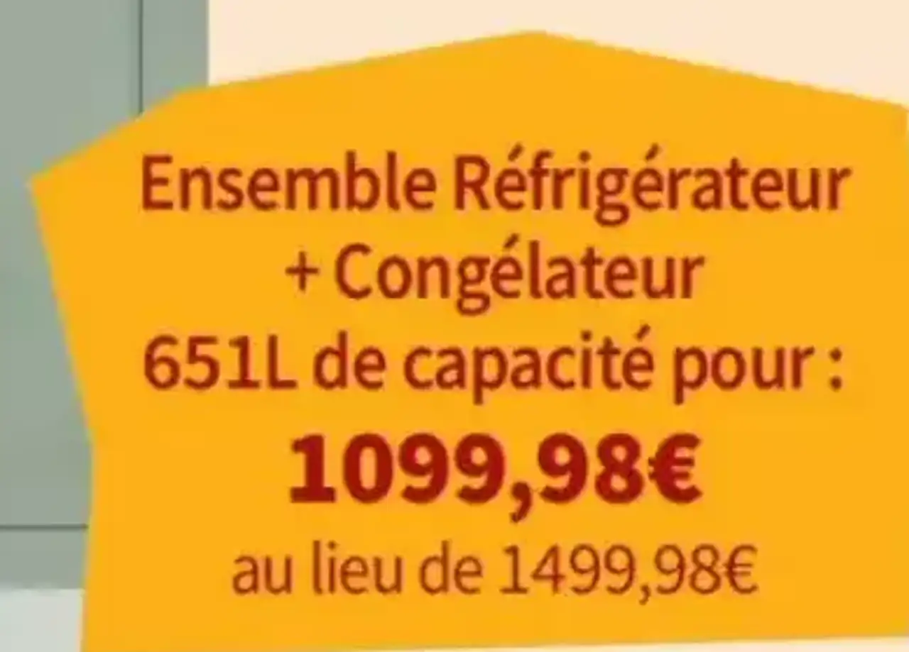 Ensemble Réfrigérateur + Congélateur Hotpoint