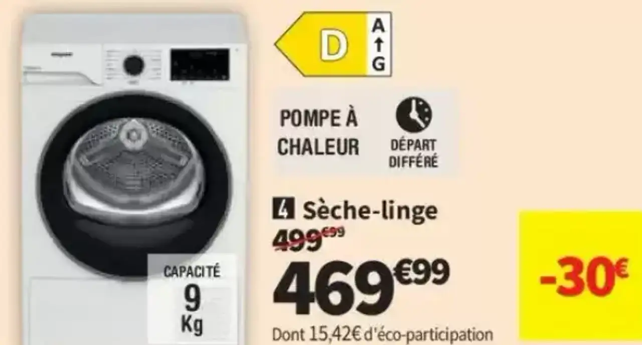 Sèche-linge Hotpoint CHD93MWBSFR