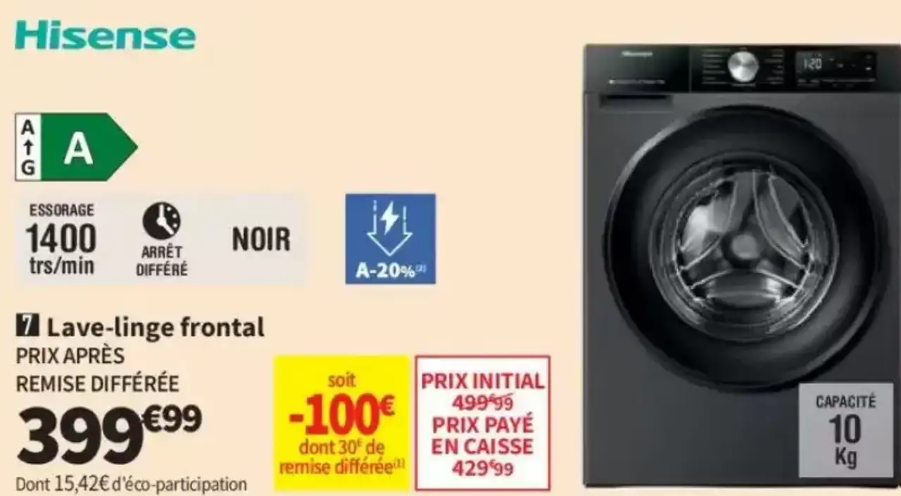 Lave-linge frontal Hisense WF3S1043BB3