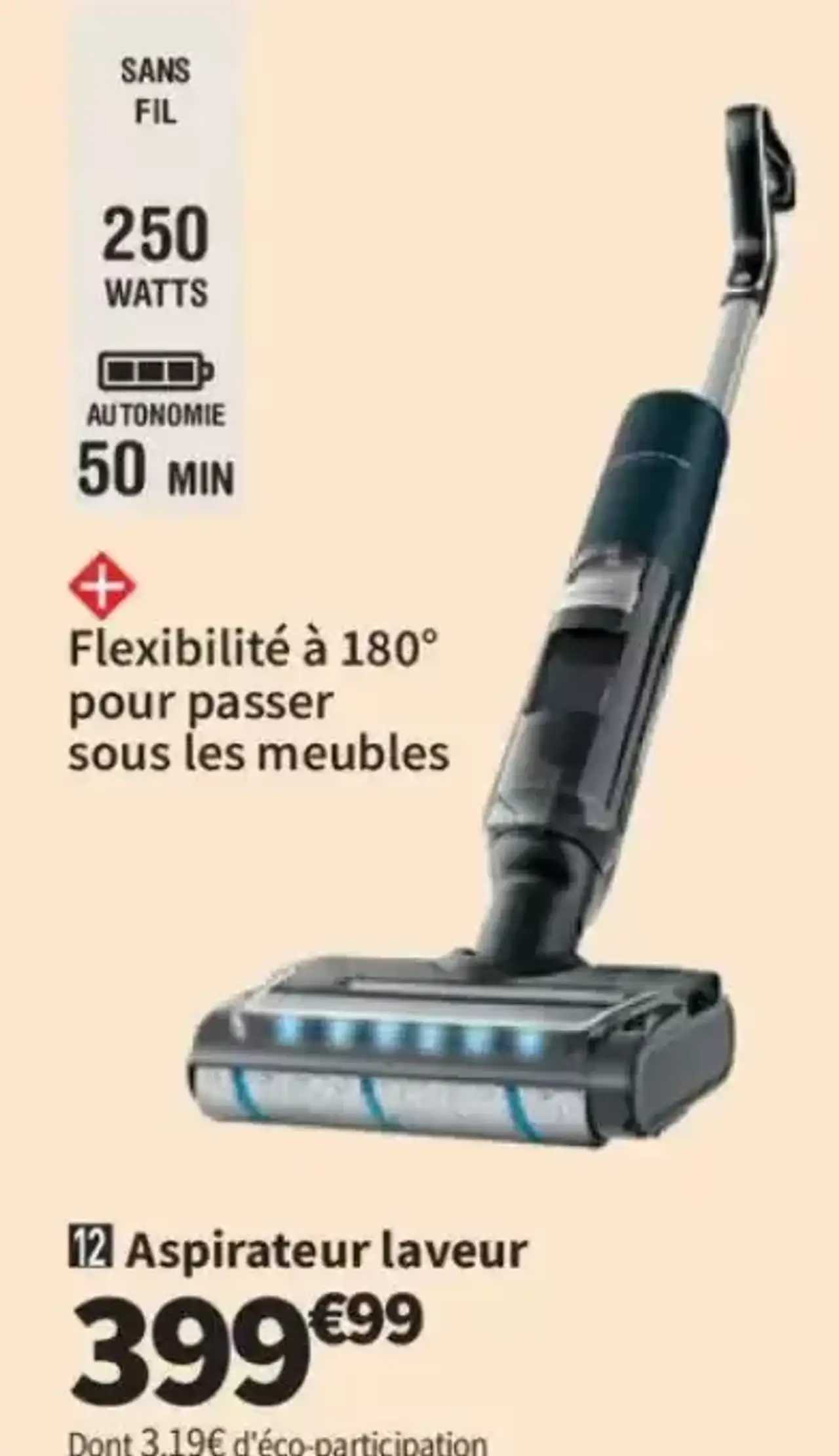 Aspirateur laveur Rowenta X-Clean 7 YY5706FE