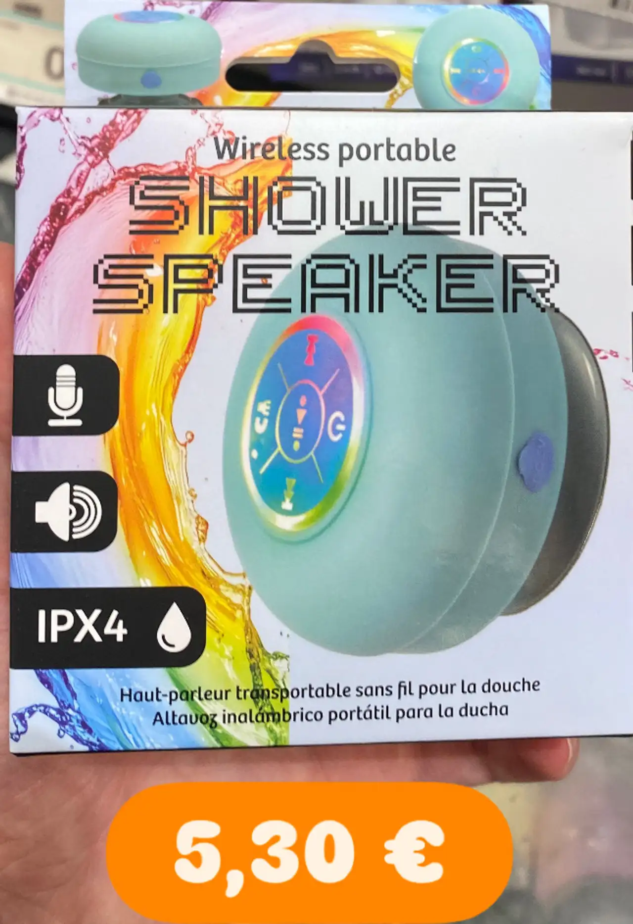 Wireless portable SHOWER SPEAKER Haut-parleur transportable sans fil pour la douche
